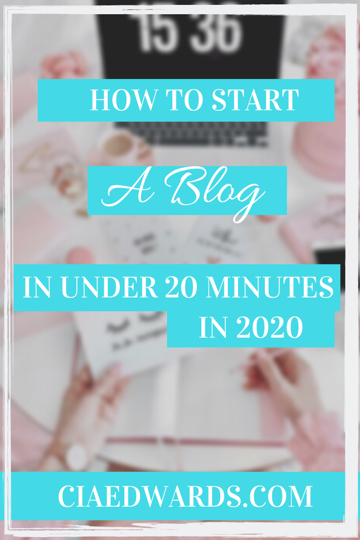 start a blog